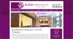 Desktop Screenshot of kdmshopfitting.com